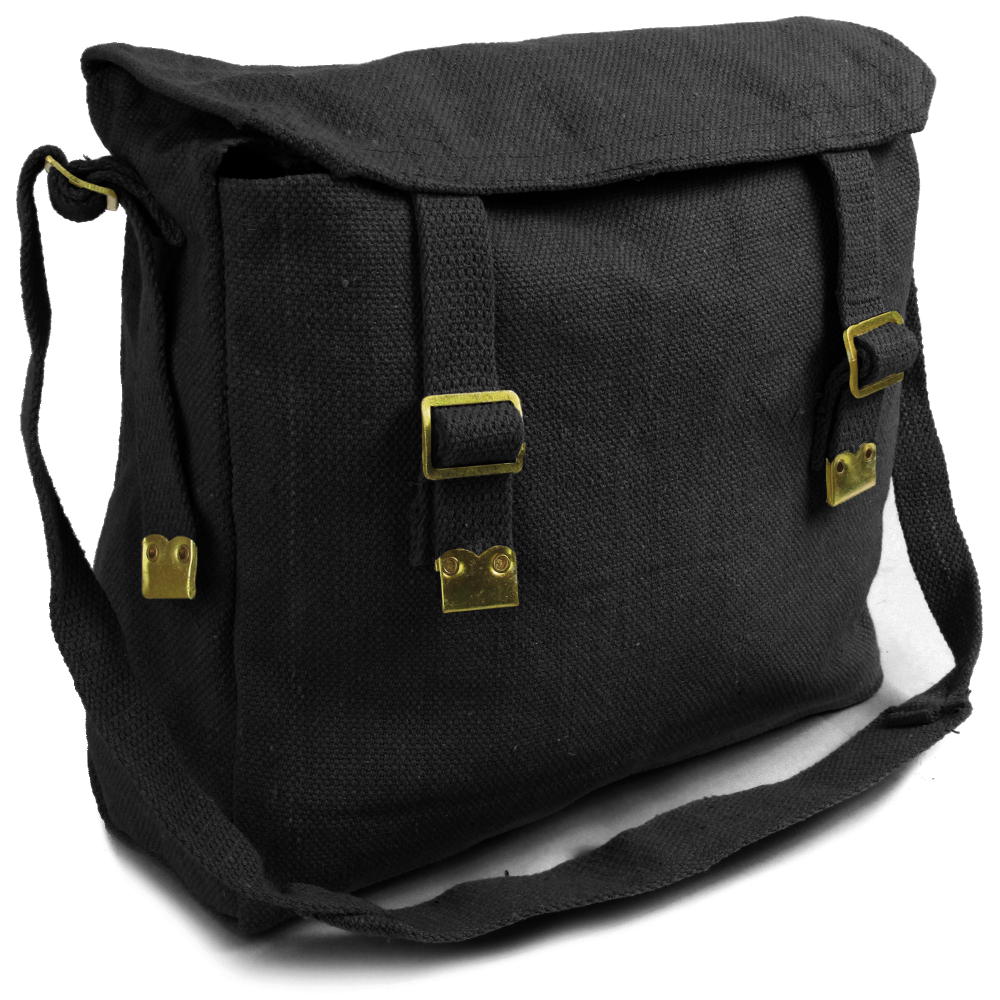 Large Canvas Haversack Black Army and Outdoors