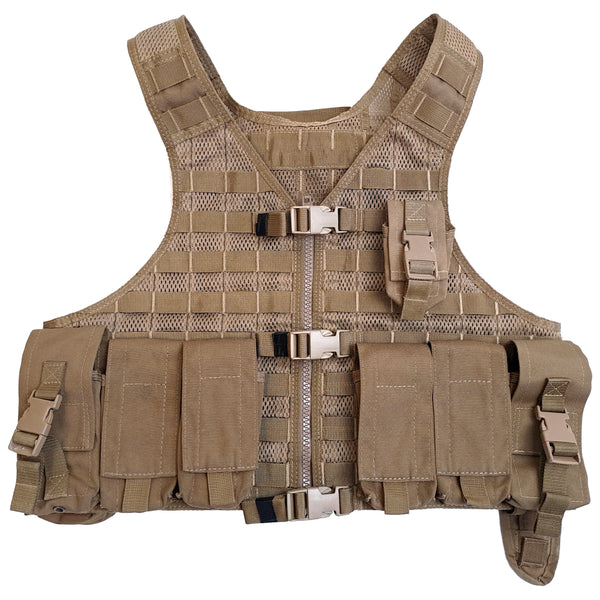 NZ Army Coyote MOLLE Vest w/ Pouches - Large (2)