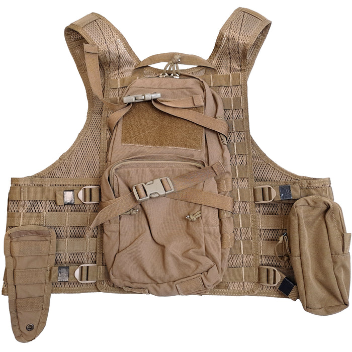 NZ Army Coyote MOLLE Vest w/ Pouches - Large (2)