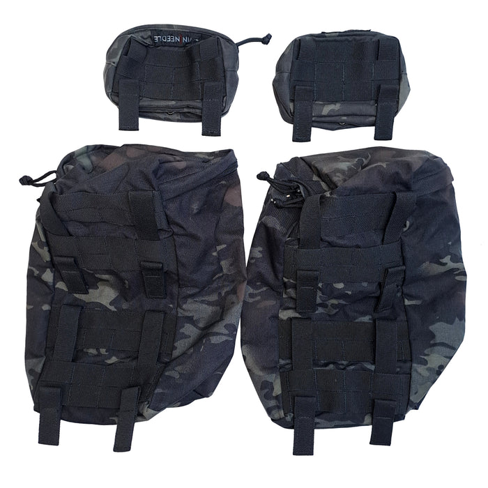 Multicam Black MOLLE Small Utility and Side Pouches