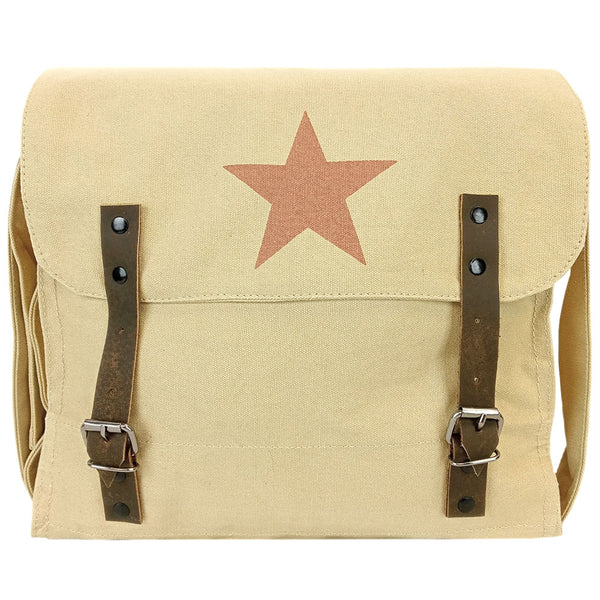 Red Star Canvas Shoulder Bag - Bushtracks - Shoulder Bags