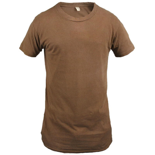 US Army Brown T-Shirt - Grade 2 - US Army Surplus - Plain & Print T-Shirts