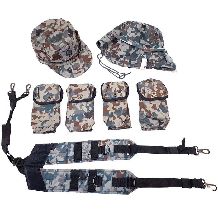 Japanese JASDF Camouflage Webbing and Headwear