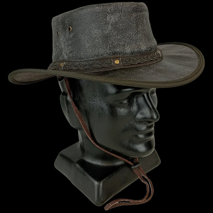 Outback Ironbark Leather Hat - Outback Trading - Boonies