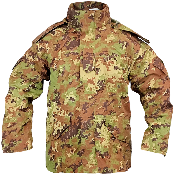 Italian Army Vegetato Wet Weather Jacket - Italian Army Surplus - Rain Jackets