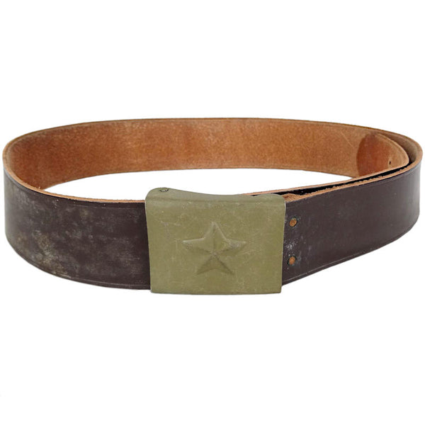 Army shop leather belt