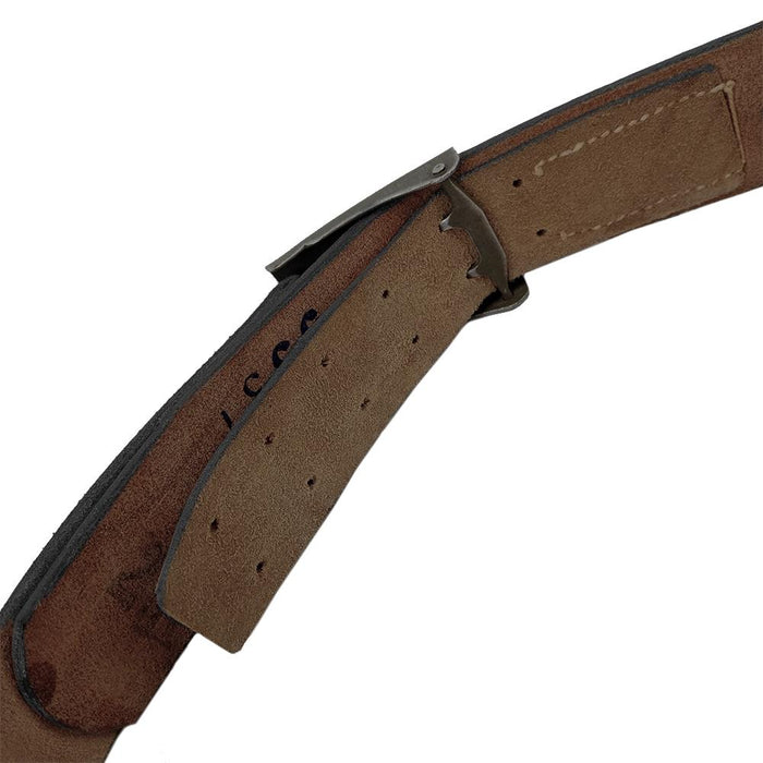 Czech Army Black Leather Belt