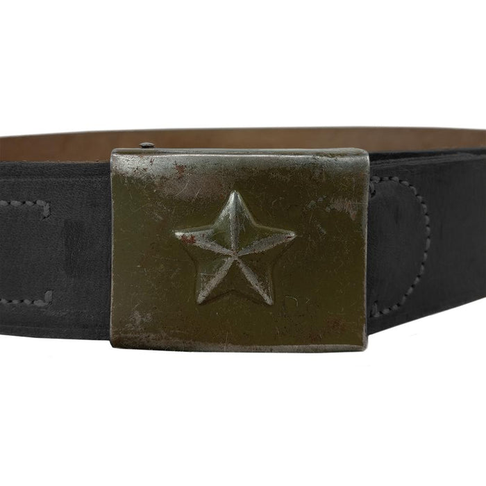 Czech Army Black Leather Belt - Czech Army Surplus - Load Belts