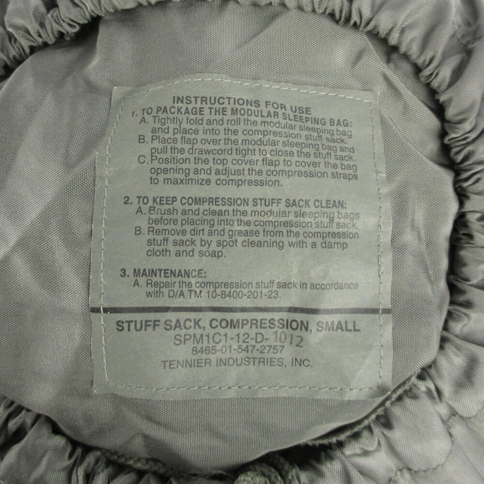 US Small Grey Stuff Sack - US Army Surplus - Sleeping Bags