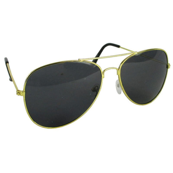 Black pilot aviator sunglasses dark lenses online