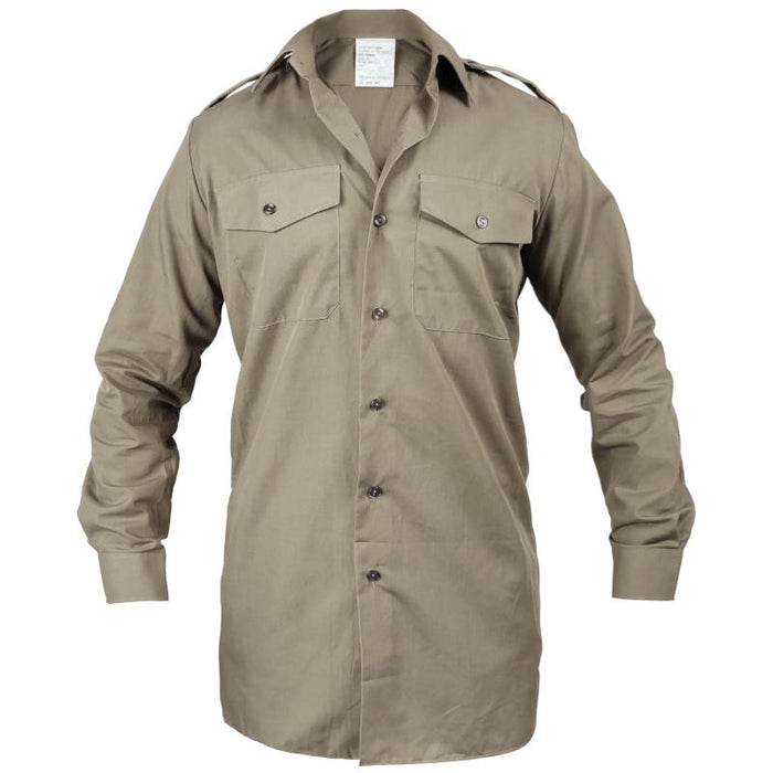 British Army Long Sleeve Stone Shirt